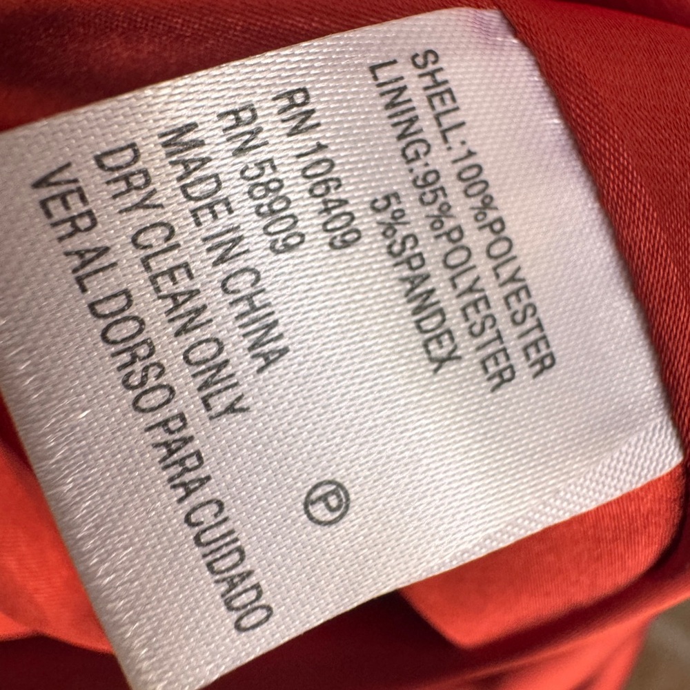 Antonio Melani Elegant Red and White Wrap Dress size 6 used - Picture 8 of 9